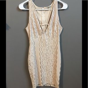 Cream lace dress